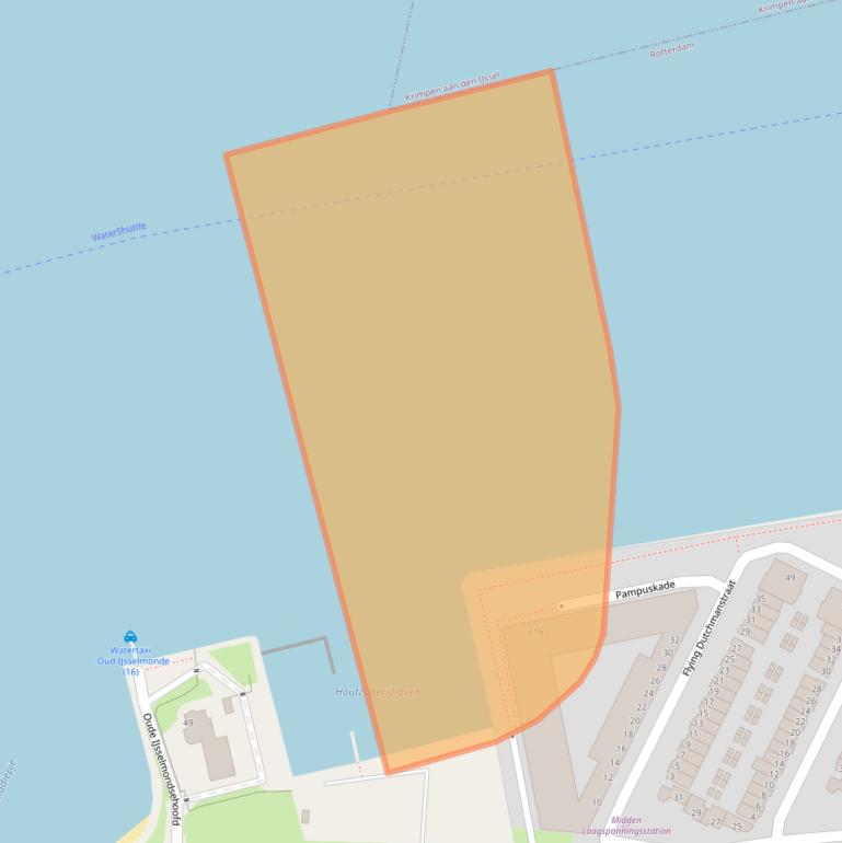 Kaart van postcodegebied 3077ZK.