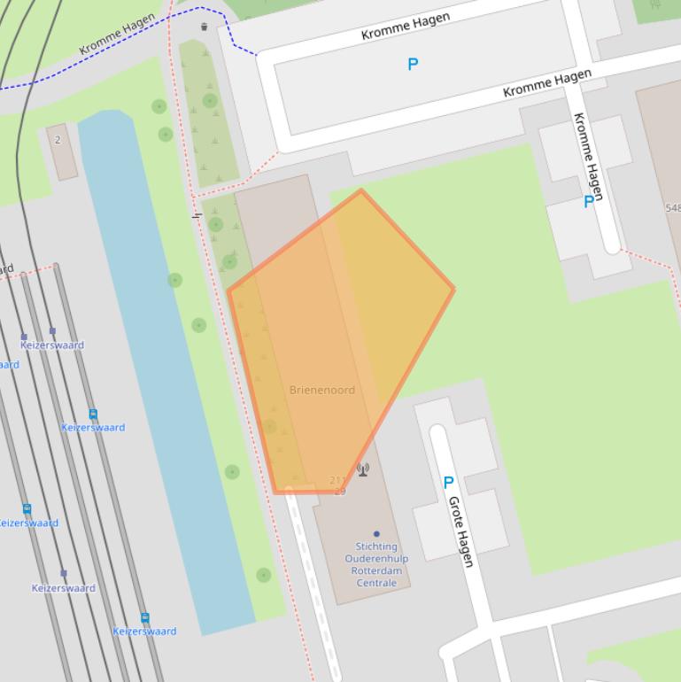 Kaart van postcodegebied 3078AE.