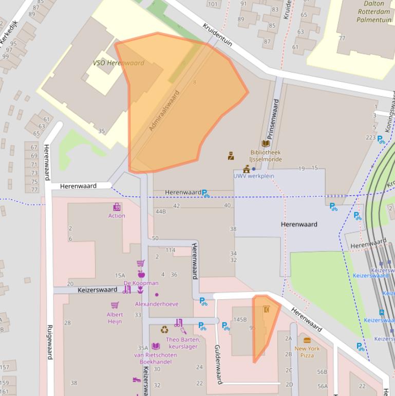 Kaart van postcodegebied 3078AG.