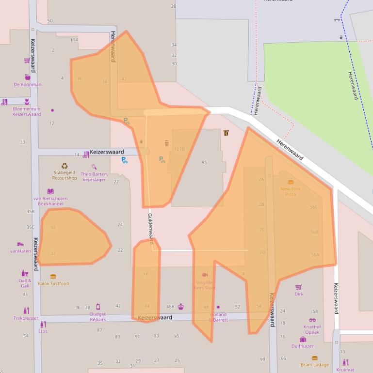 Kaart van postcodegebied 3078AJ.