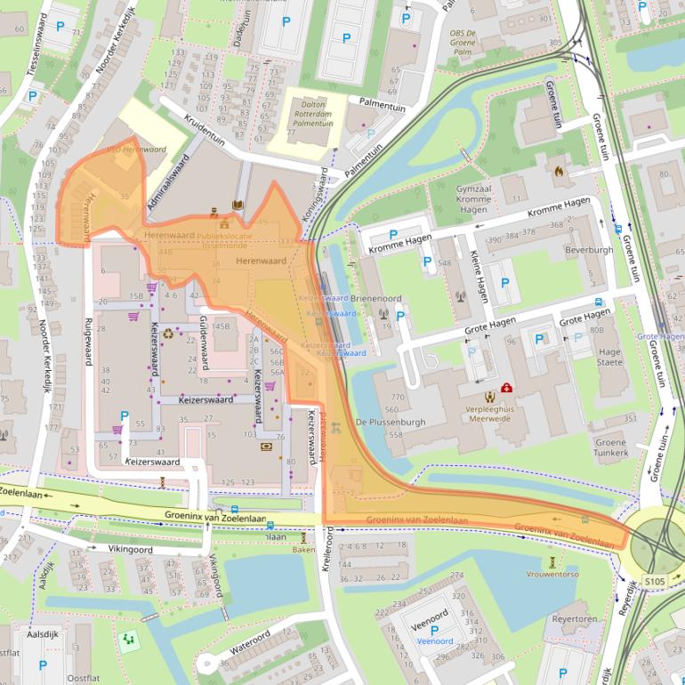 Kaart van postcodegebied 3078AK.