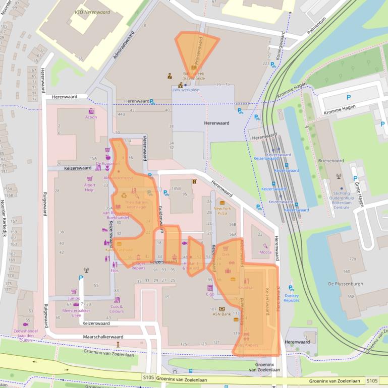 Kaart van postcodegebied 3078AM.