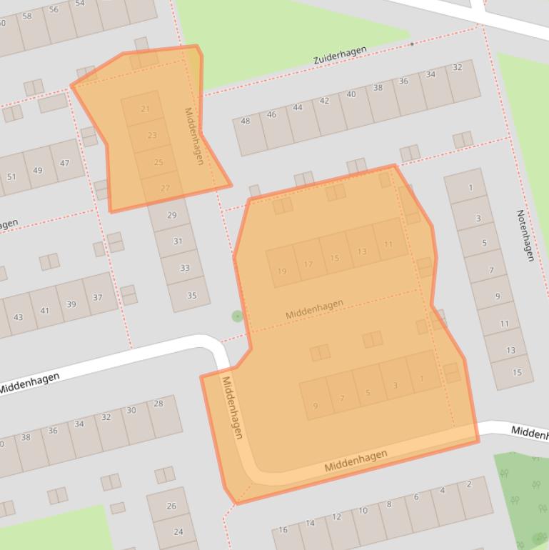 Kaart van postcodegebied 3078BG.