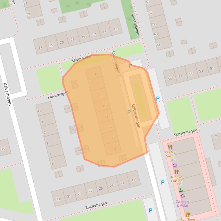 Kaart van postcodegebied 3078BP.