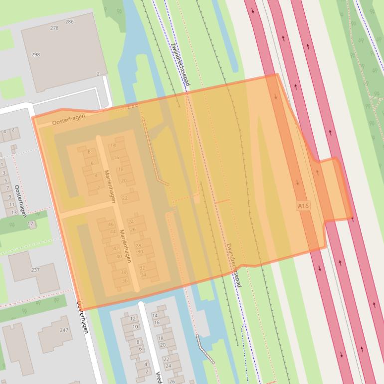 Kaart van postcodegebied 3078CM.