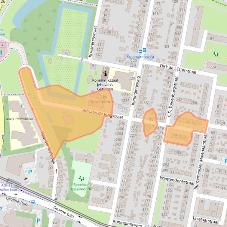 Kaart van postcodegebied 3078GA.