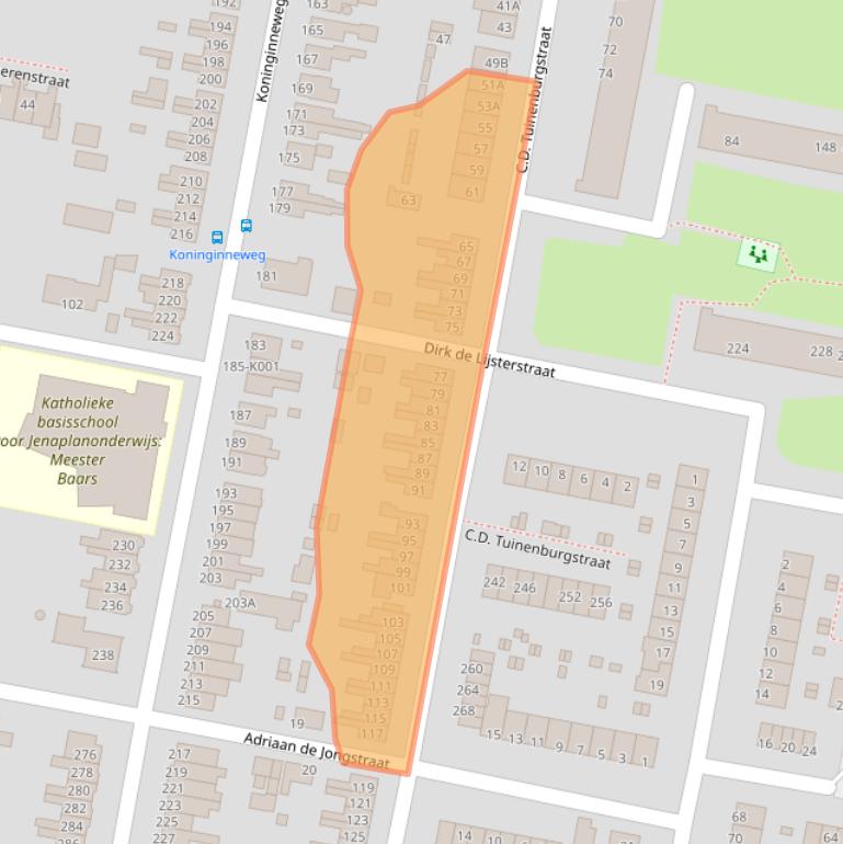 Kaart van postcodegebied 3078GC.