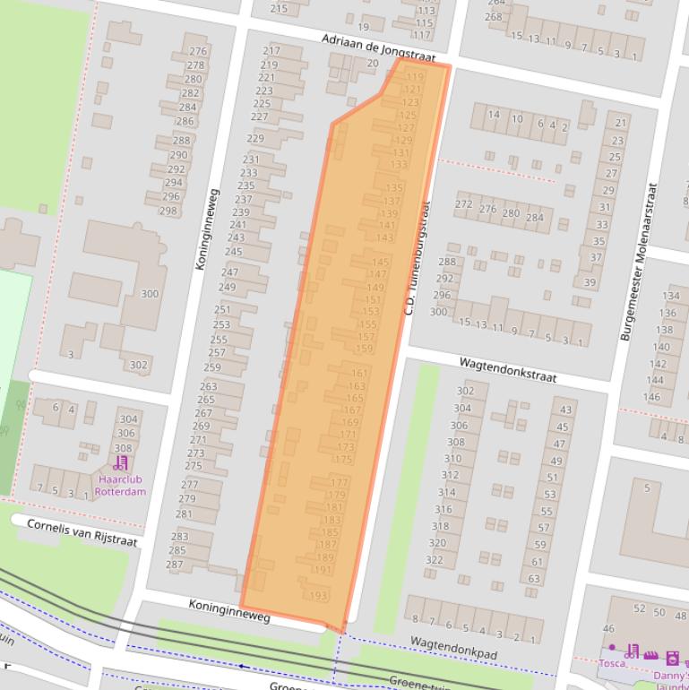 Kaart van postcodegebied 3078GD.