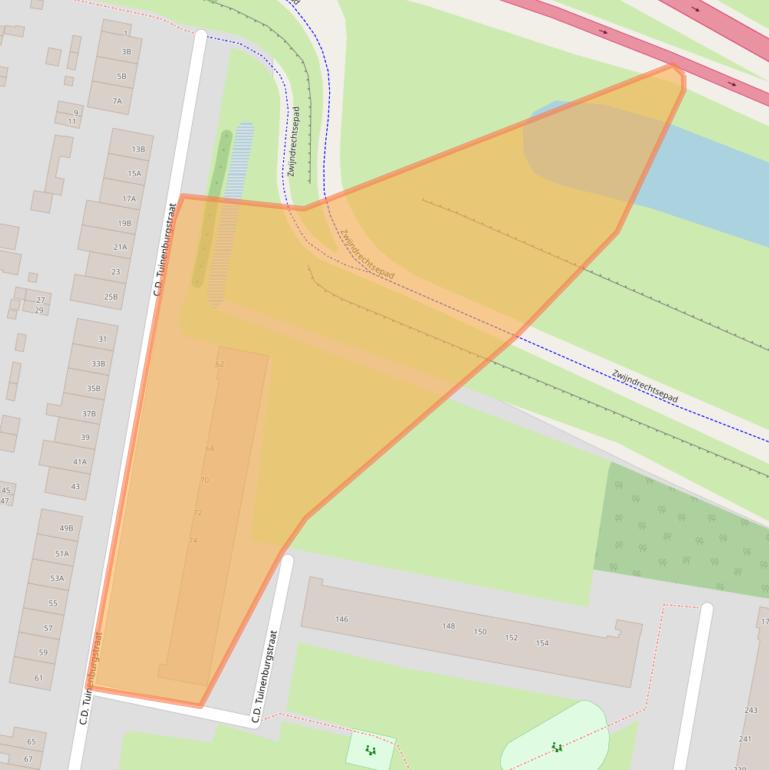 Kaart van postcodegebied 3078GE.