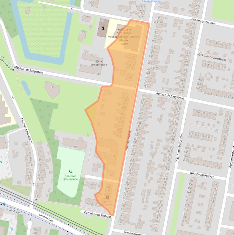 Kaart van postcodegebied 3078GS.