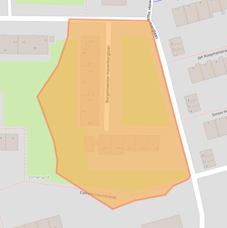 Kaart van postcodegebied 3078HE.