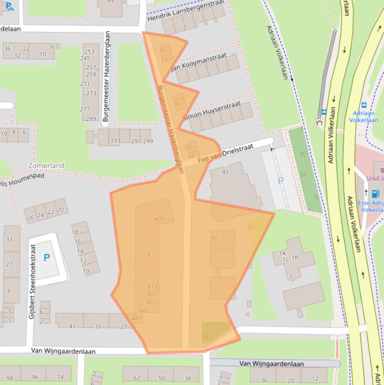 Kaart van postcodegebied 3078HG.