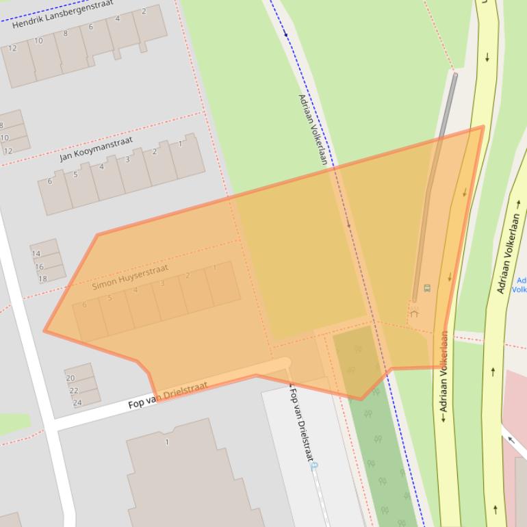 Kaart van postcodegebied 3078HR.