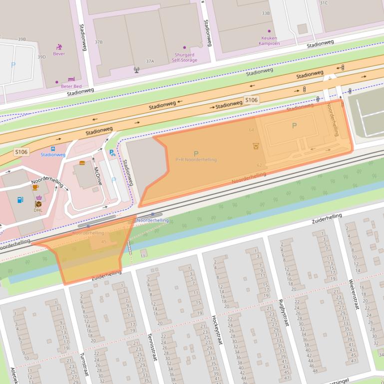 Kaart van postcodegebied 3078HS.
