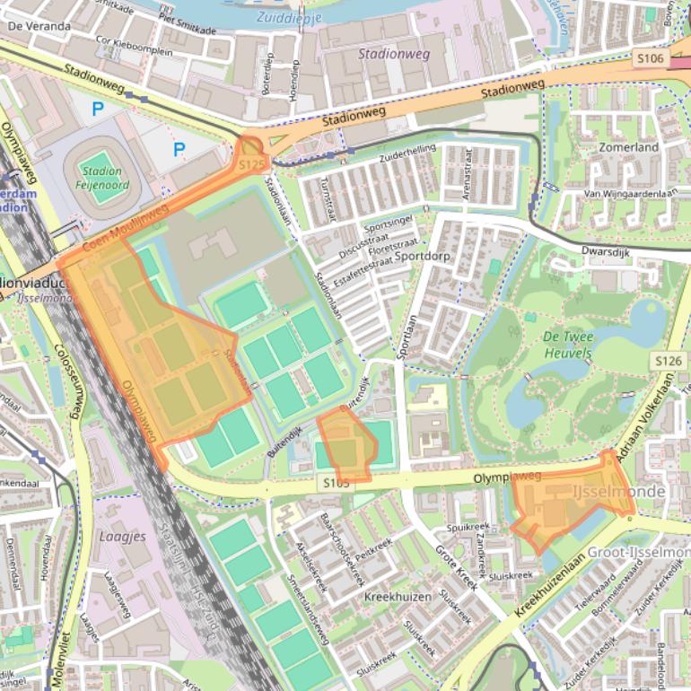 Kaart van postcodegebied 3078HT.