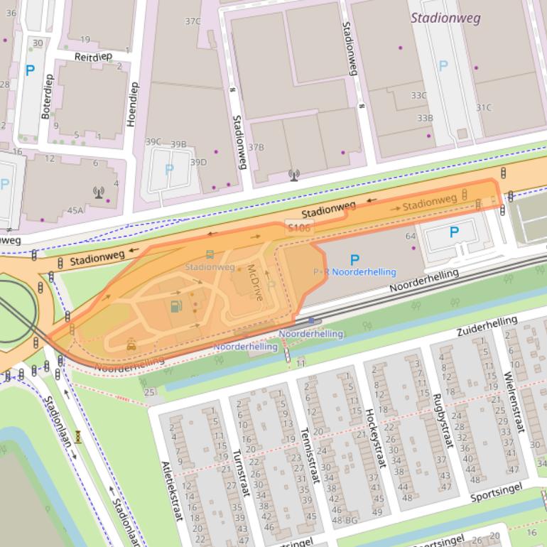 Kaart van postcodegebied 3078HV.