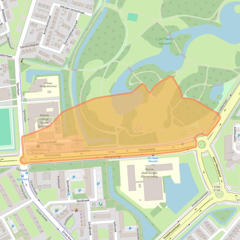 Kaart van postcodegebied 3078HX.