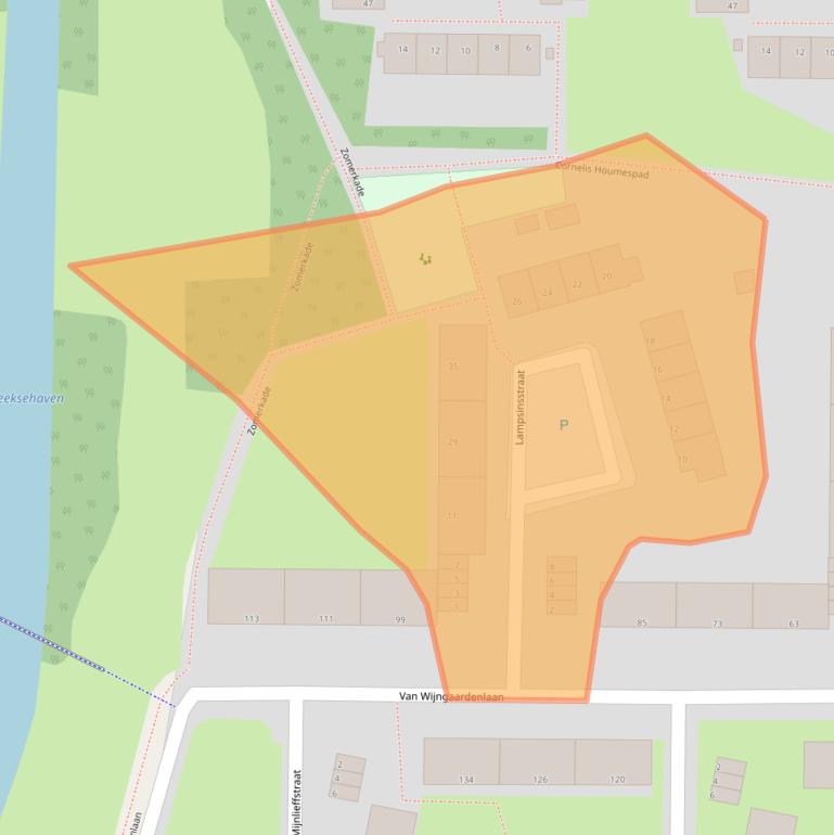 Kaart van postcodegebied 3078JH.