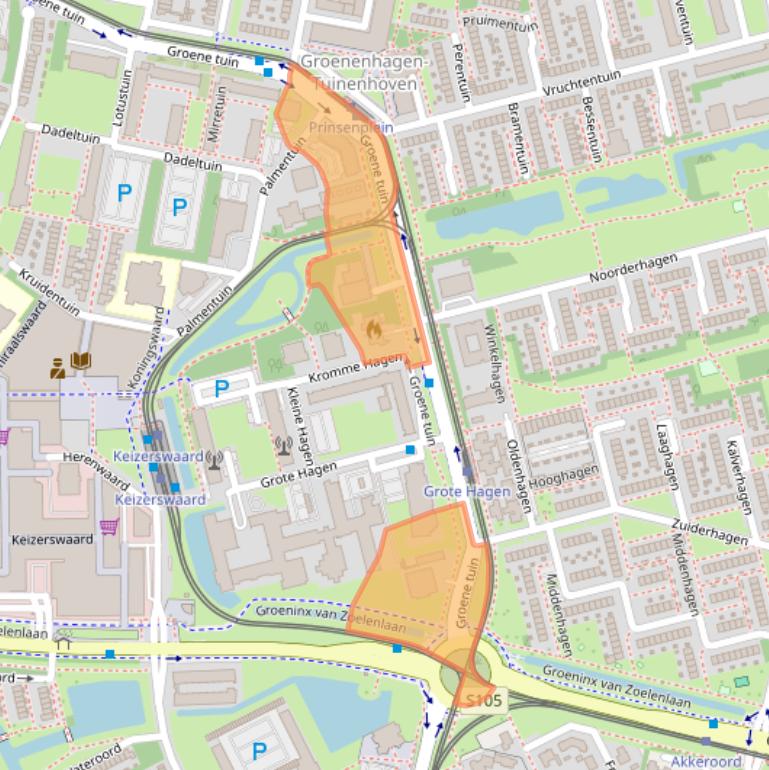Kaart van postcodegebied 3078KG.