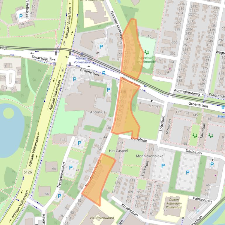Kaart van postcodegebied 3078PC.