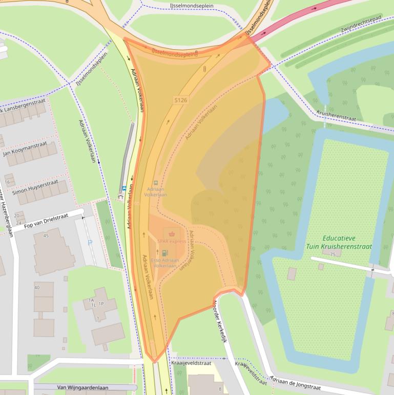 Kaart van postcodegebied 3078PT.