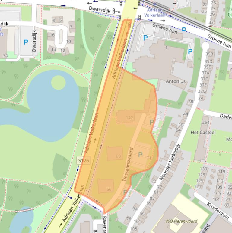 Kaart van postcodegebied 3078PX.