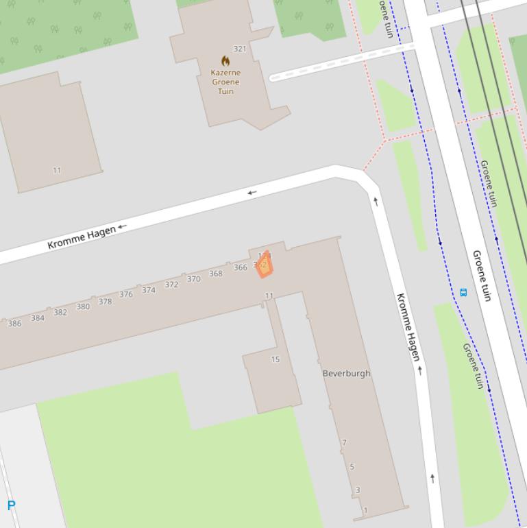 Kaart van postcodegebied 3078RE.