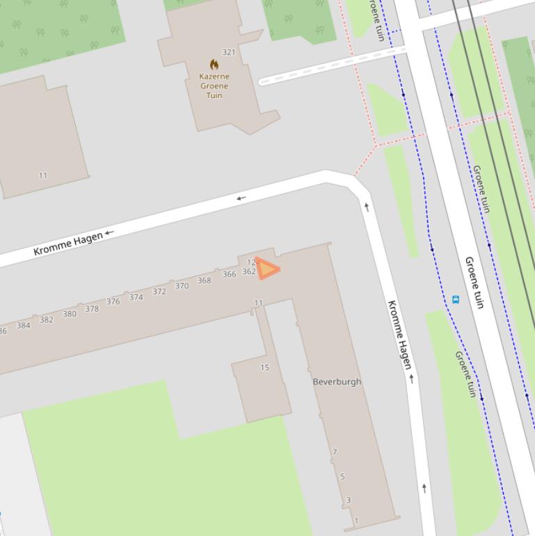 Kaart van postcodegebied 3078RJ.