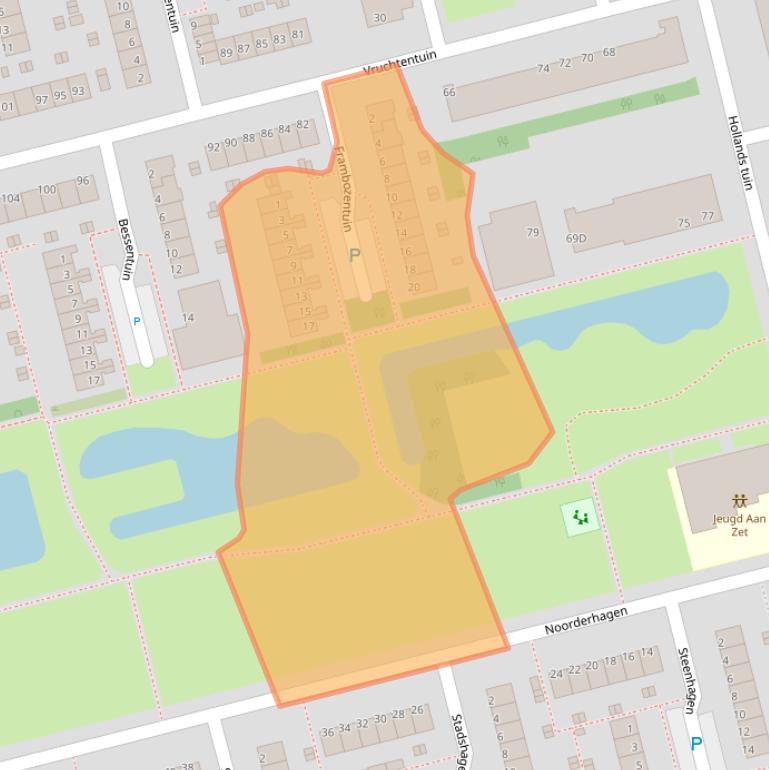 Kaart van postcodegebied 3078TE.