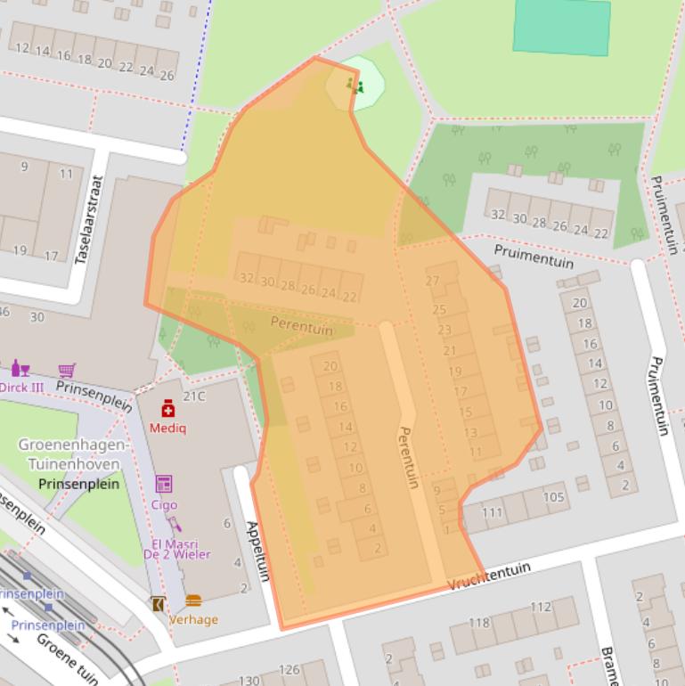 Kaart van postcodegebied 3078TH.