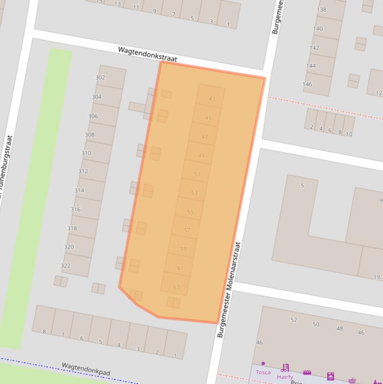 Kaart van postcodegebied 3078VB.