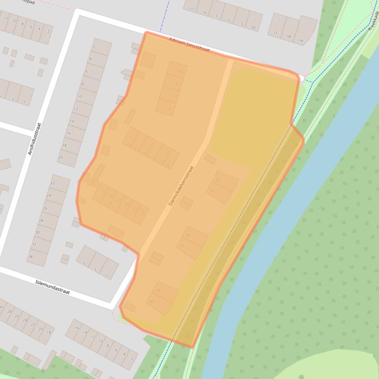 Kaart van postcodegebied 3078WE.