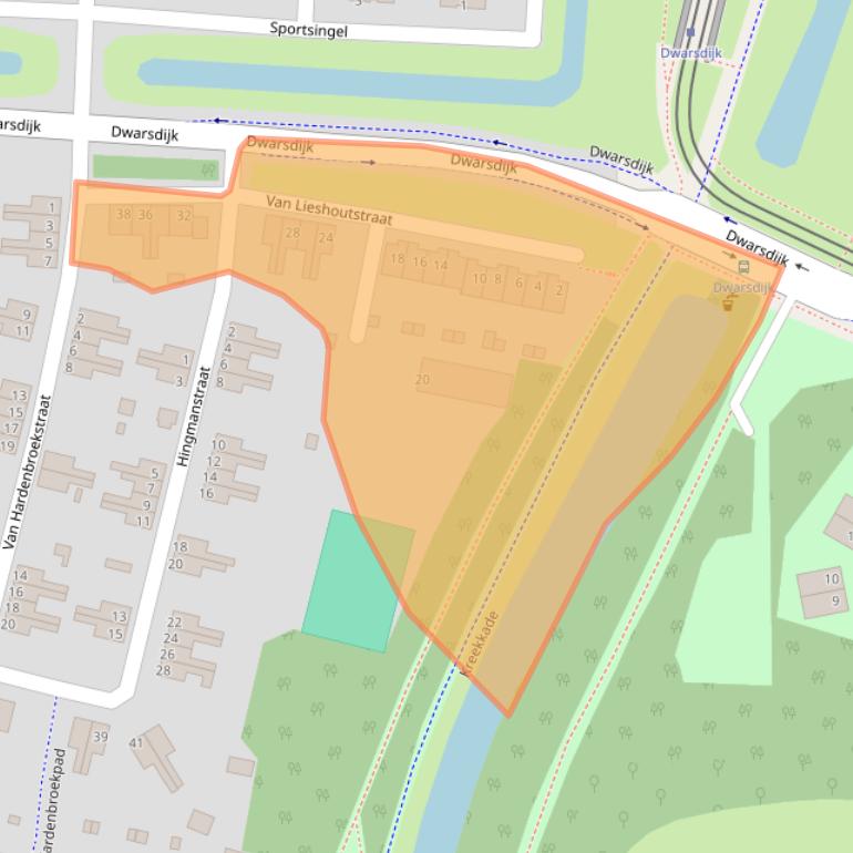 Kaart van postcodegebied 3078WP.