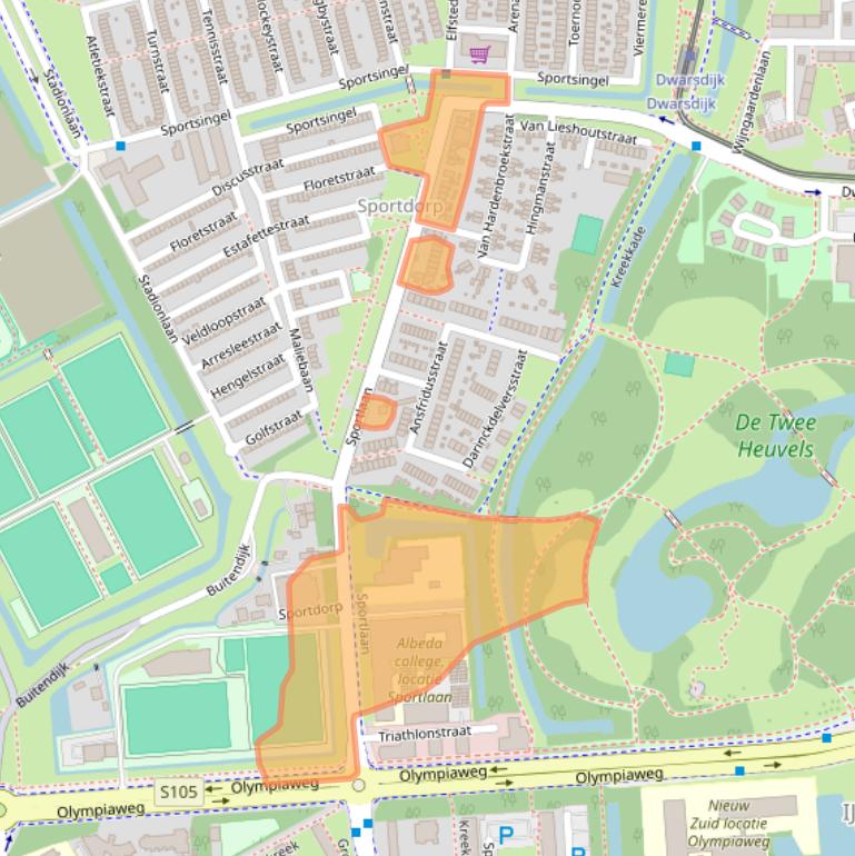 Kaart van postcodegebied 3078WR.