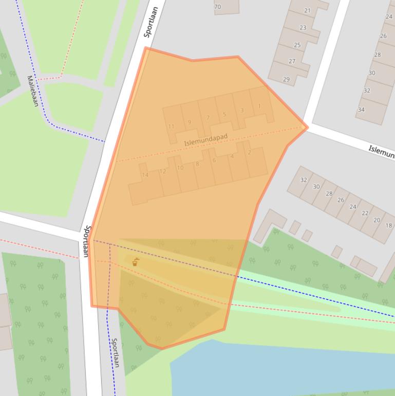 Kaart van postcodegebied 3078WS.