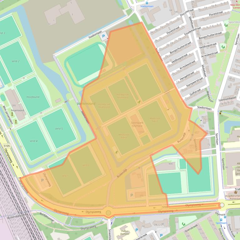 Kaart van postcodegebied 3078XC.