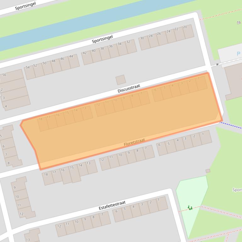 Kaart van postcodegebied 3078XD.