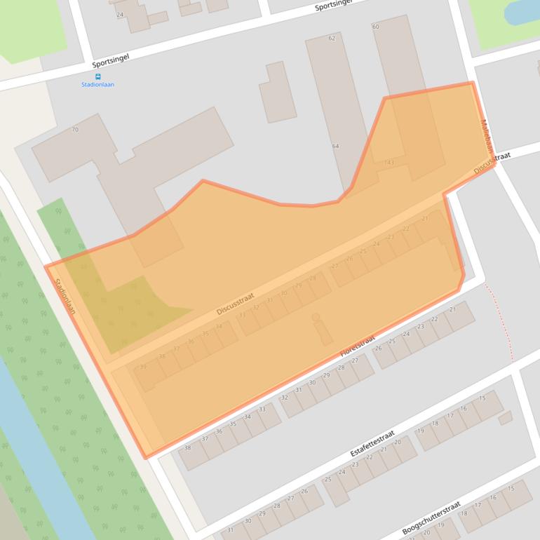 Kaart van postcodegebied 3078XE.