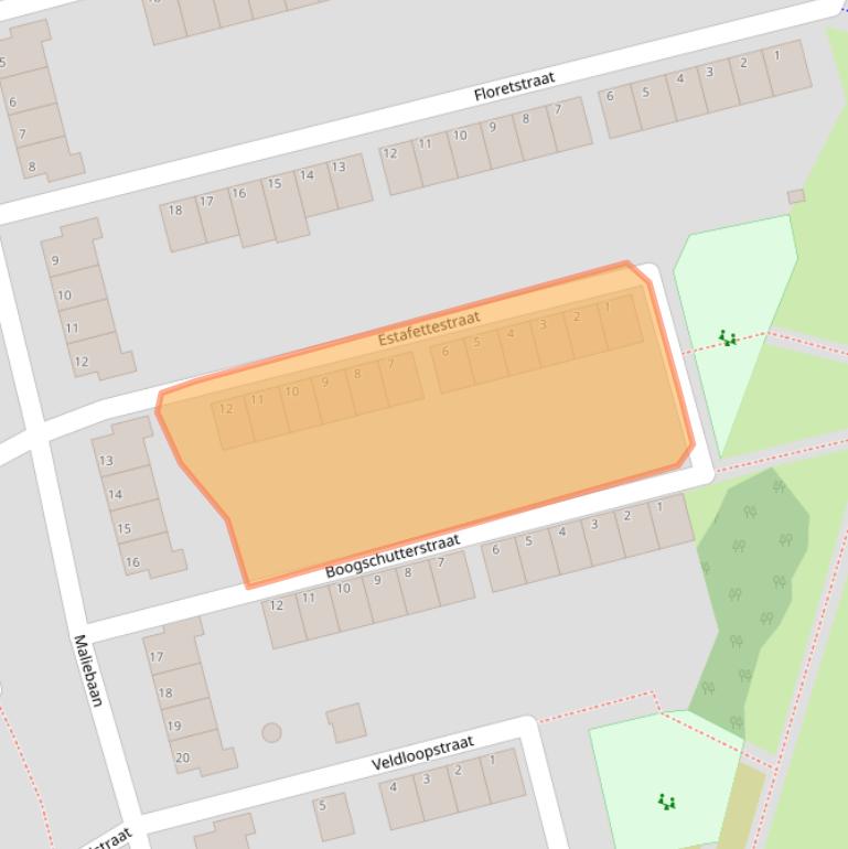 Kaart van postcodegebied 3078XG.