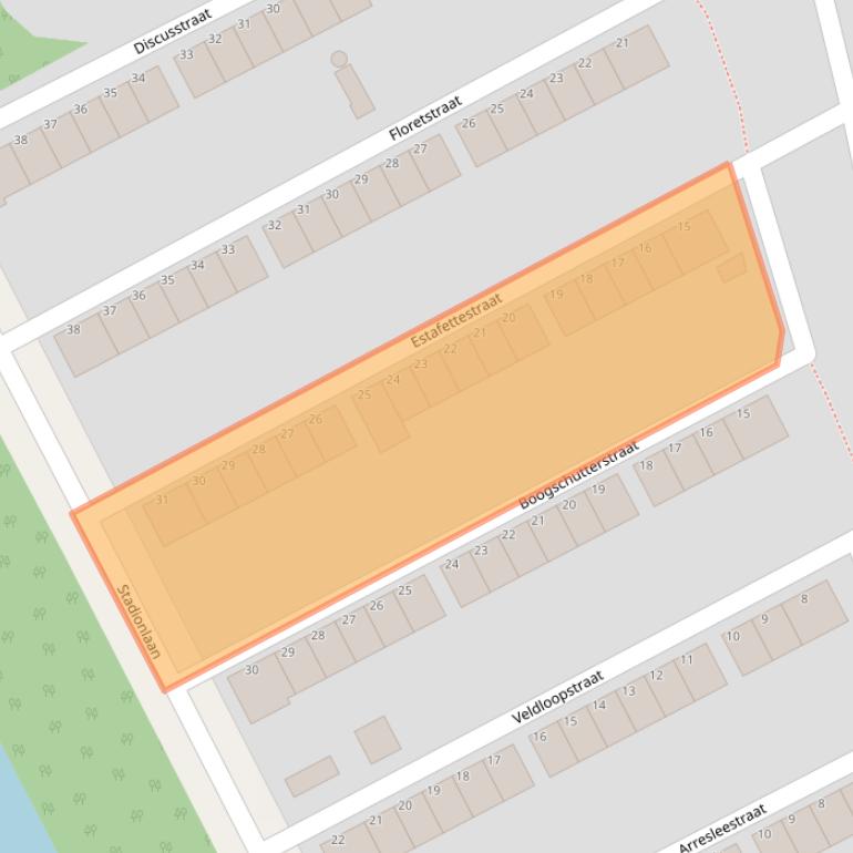 Kaart van postcodegebied 3078XH.