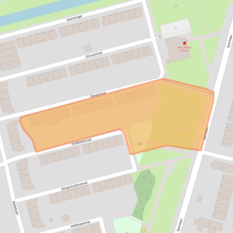 Kaart van postcodegebied 3078XJ.