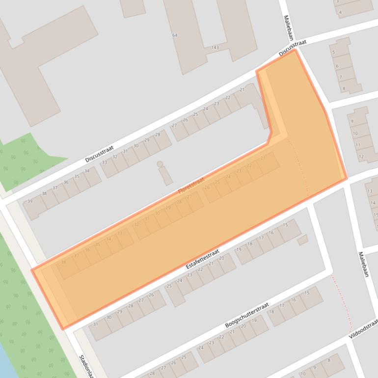 Kaart van postcodegebied 3078XK.