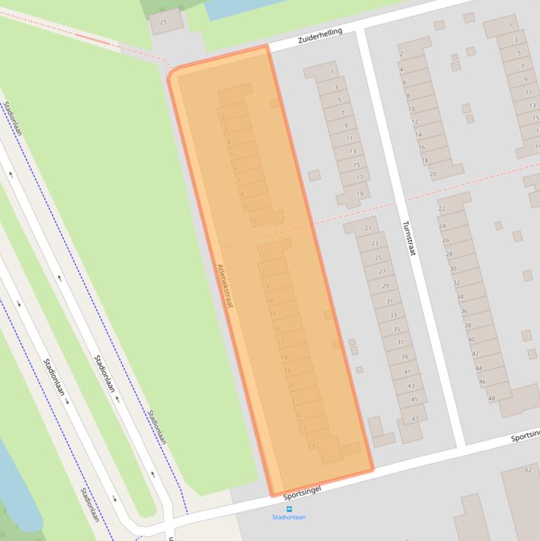 Kaart van postcodegebied 3078ZA.