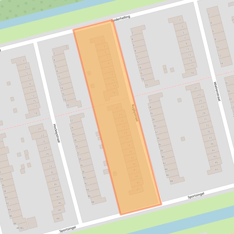 Kaart van postcodegebied 3078ZG.