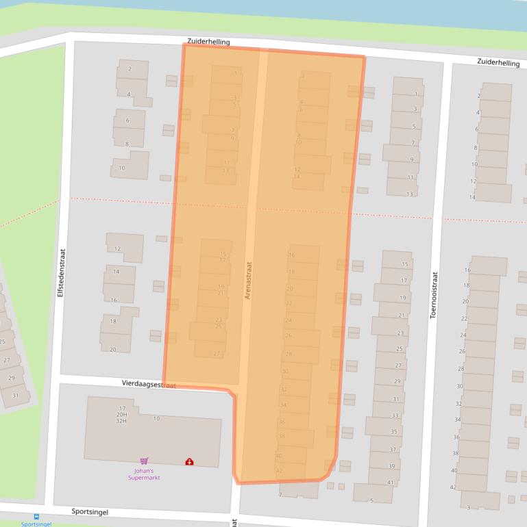 Kaart van postcodegebied 3078ZT.