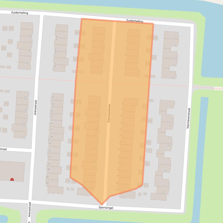 Kaart van postcodegebied 3078ZV.