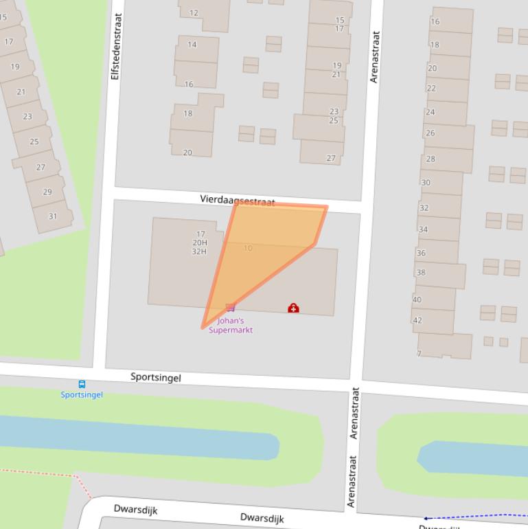 Kaart van postcodegebied 3078ZX.