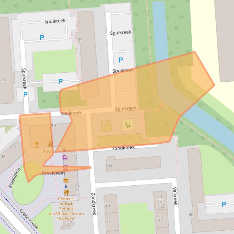 Kaart van postcodegebied 3079AB.