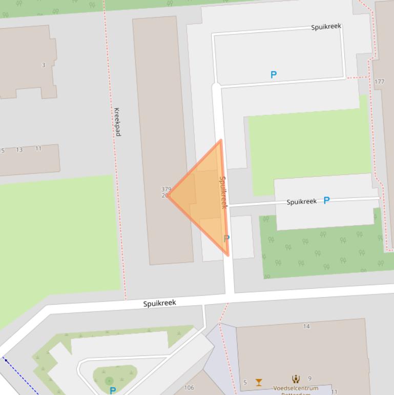 Kaart van postcodegebied 3079AH.