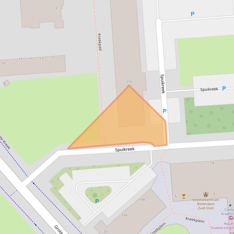 Kaart van postcodegebied 3079AK.